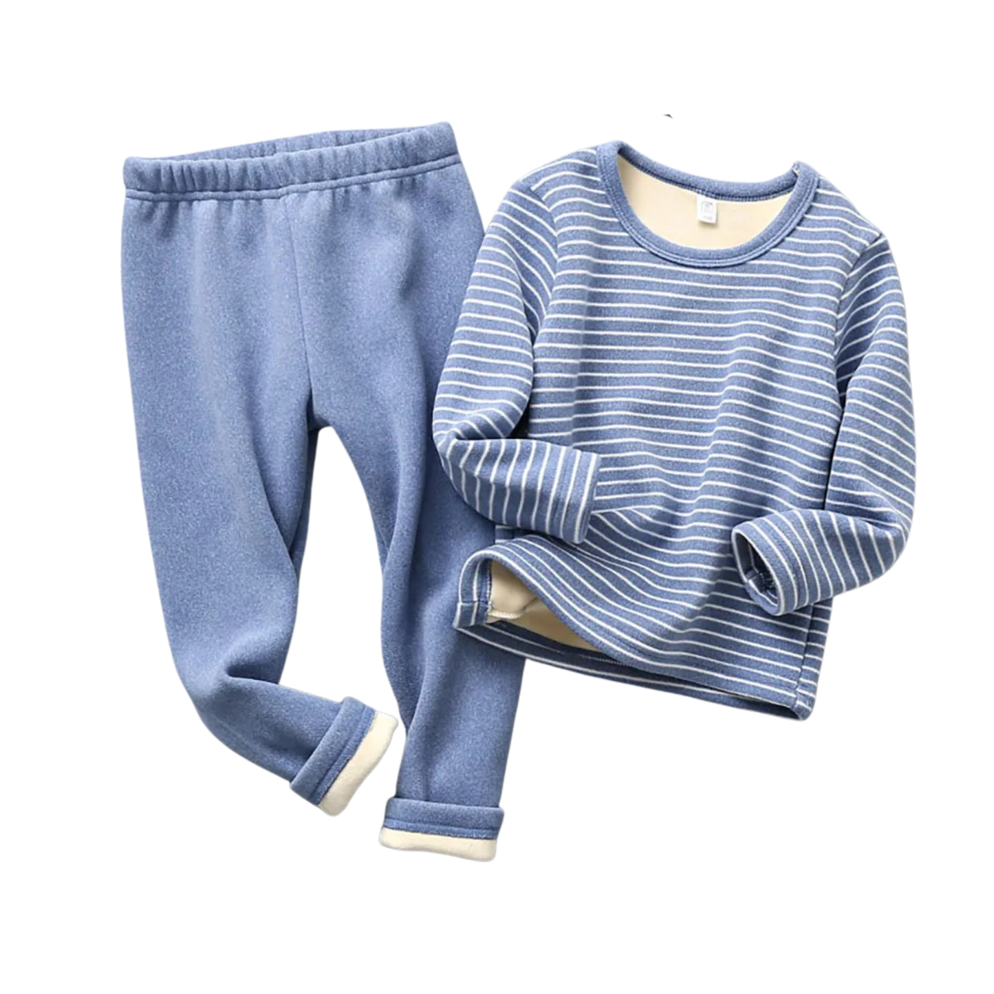 Kids Plush Lined Winter Pajamas