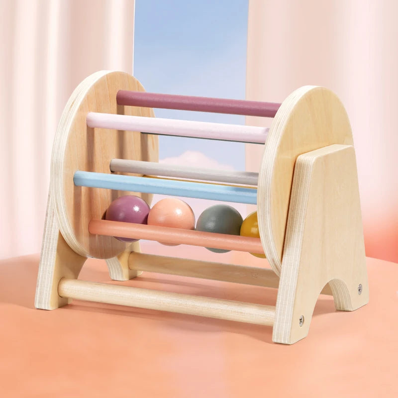 Wooden Spinning Roller Toy