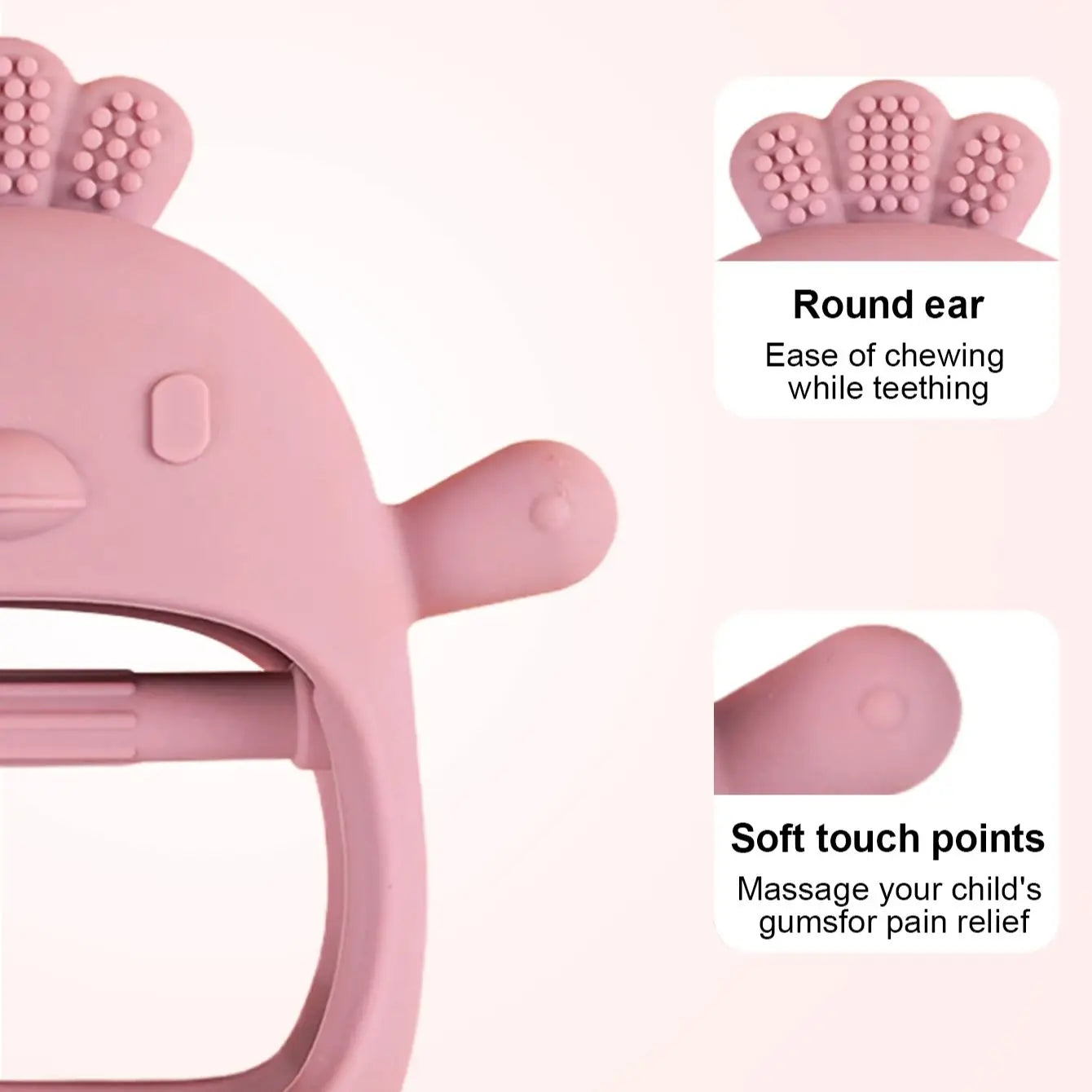 Silicone Baby Teether Glove