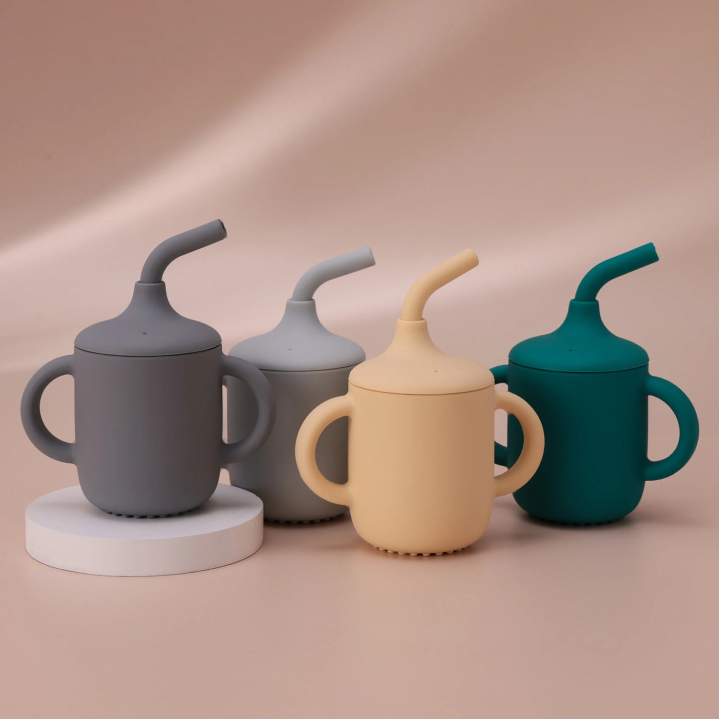 Baby Silicone Straw Cup