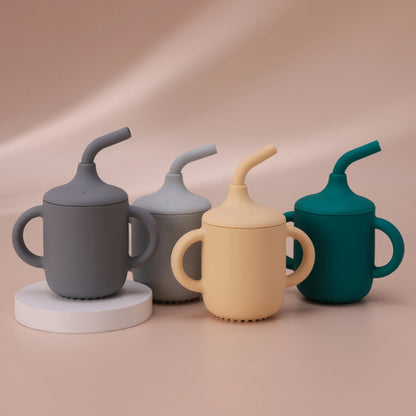 Baby Silicone Straw Cup