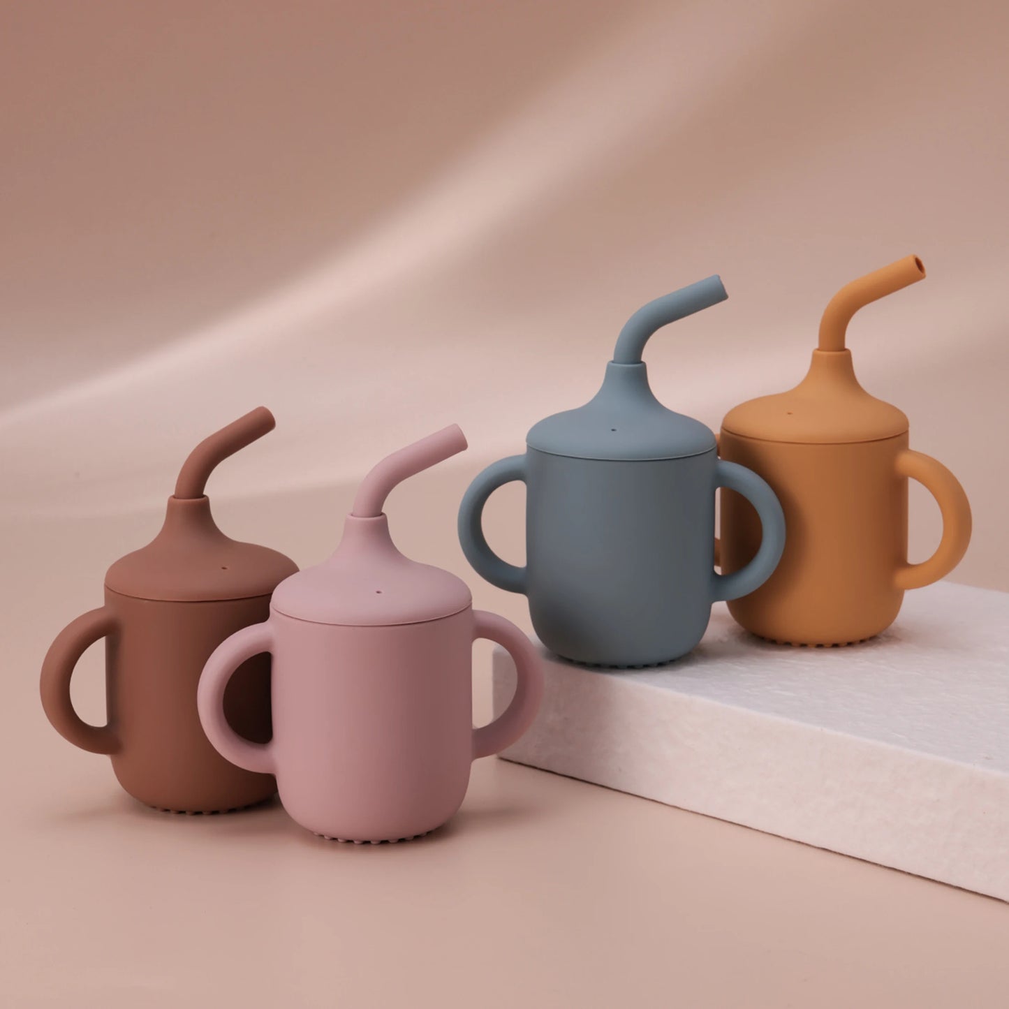 Baby Silicone Straw Cup