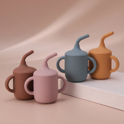 Baby Silicone Straw Cup