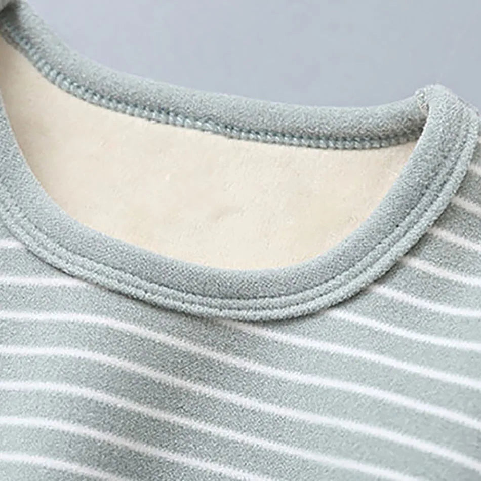 Kids Plush Lined Winter Pajamas