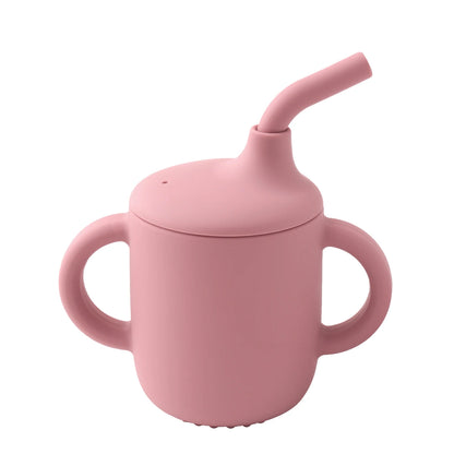 Baby Silicone Straw Cup
