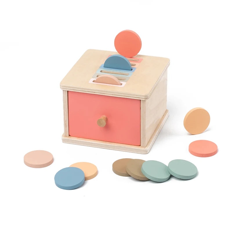 Wooden Shape Sorting & Fine Motor Box Toy