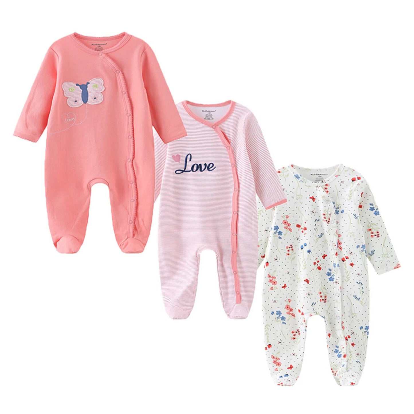 Baby 3-Piece Long Sleeve Sleep & Play Set