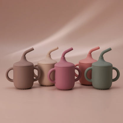 Baby Silicone Straw Cup