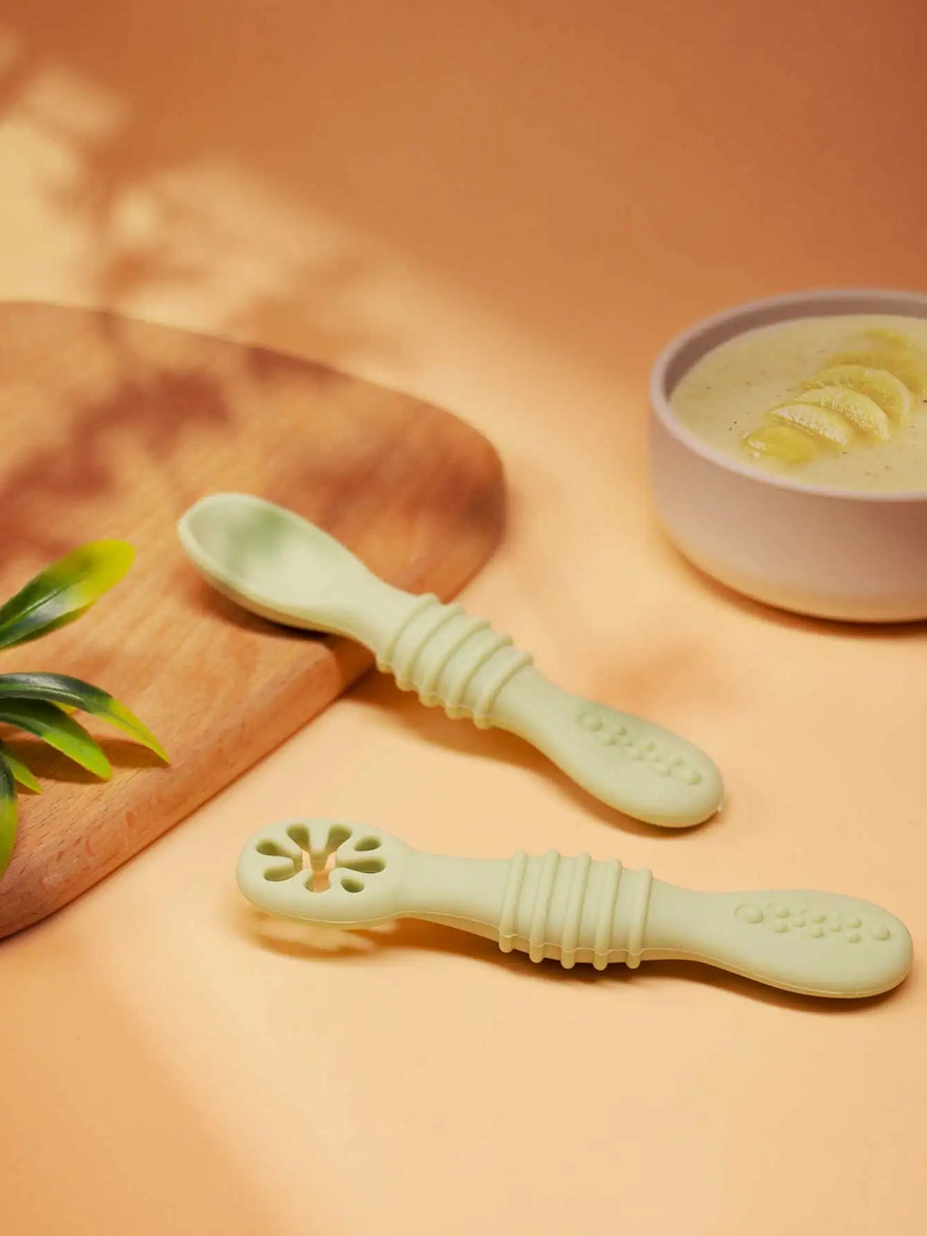 Baby Silicone Training Spoon Set