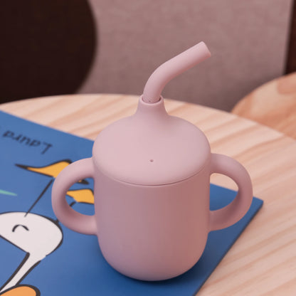 Baby Silicone Straw Cup